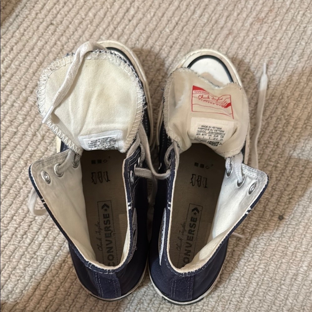 Stylish Converse Navy High-Top Sneakers - Picture 7 of 9